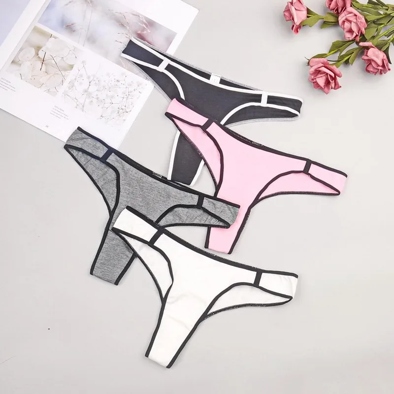 

Women thong Cotton fashion Seamless Sports high elastic T pants Low waist Sexy T-back boxers Ultra-thin breathable A19155