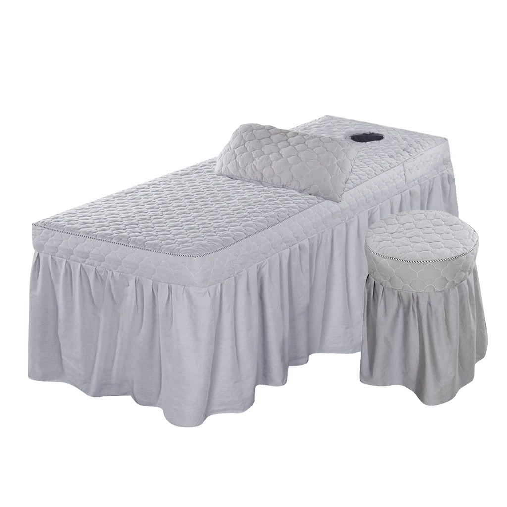 Gray 70x190cm Массажная Косметическая простыня для стола, косметическая простыня для кровати, массажная простыня для стола, наборы простыней, мягкий чехол для подушки - Цвет: Gray 70x190cm