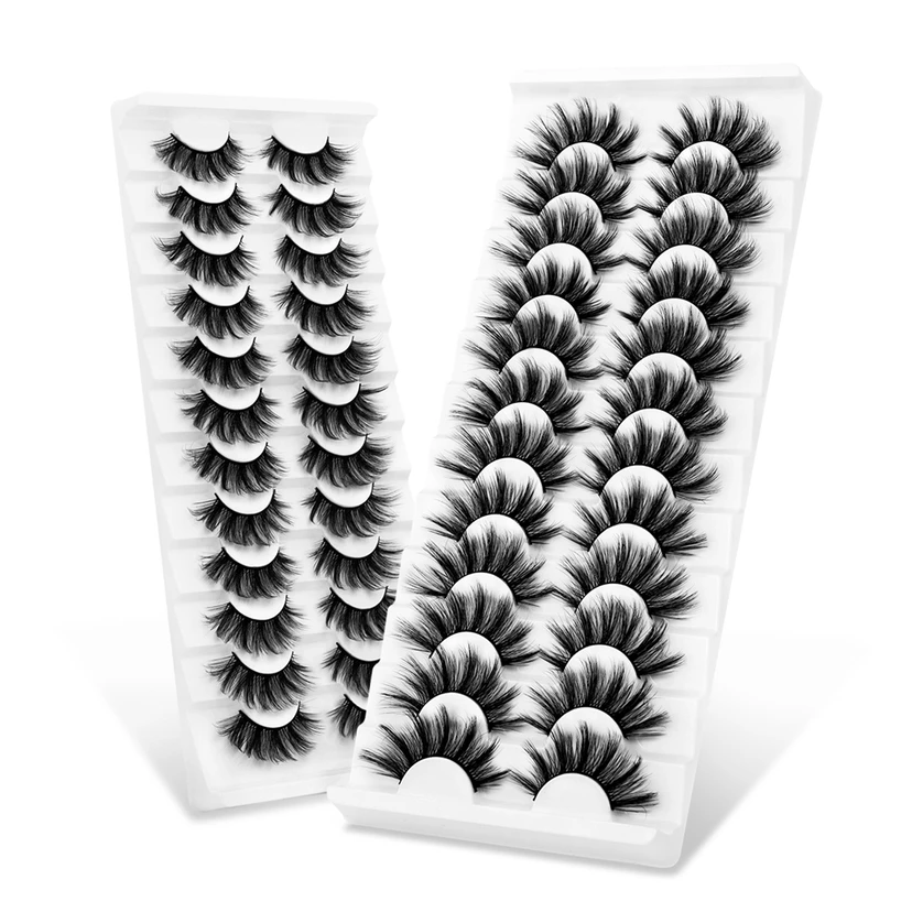 

2/12 пар 3D норковые ресницы, Натуральные Искусственные зеркальные длинные ресницы для наращивания, искусственные норковые ресницы для красо...
