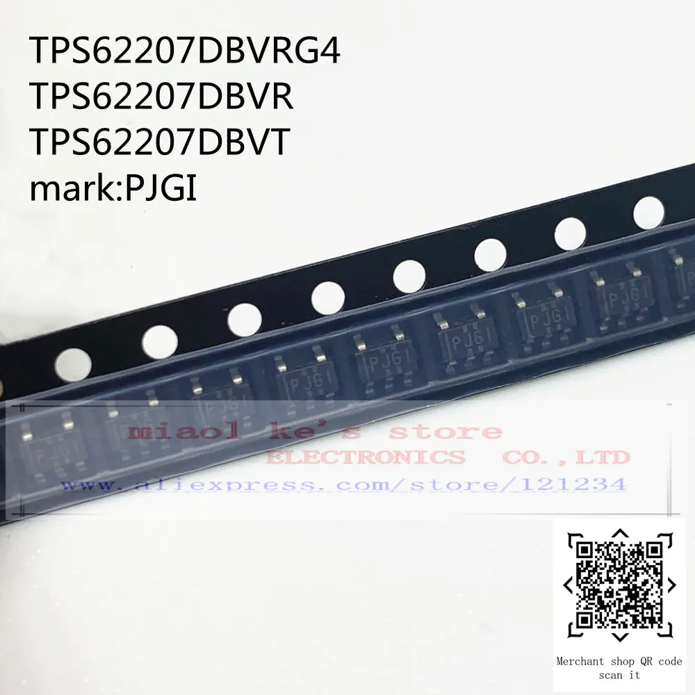 

[10pcs] TPS62207DBVRG4 TPS62207DBVR TPS62207DBVT mark:PJGI - 1.2-V Output, 300-mA, 95% Efficient Step-Down Converter in SOT-23-5