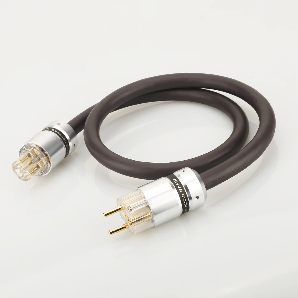 Hifi аудио EU Schuko Разъем питания viporg VP1606 OFC RISR 6 мм квадратный кабель переменного тока