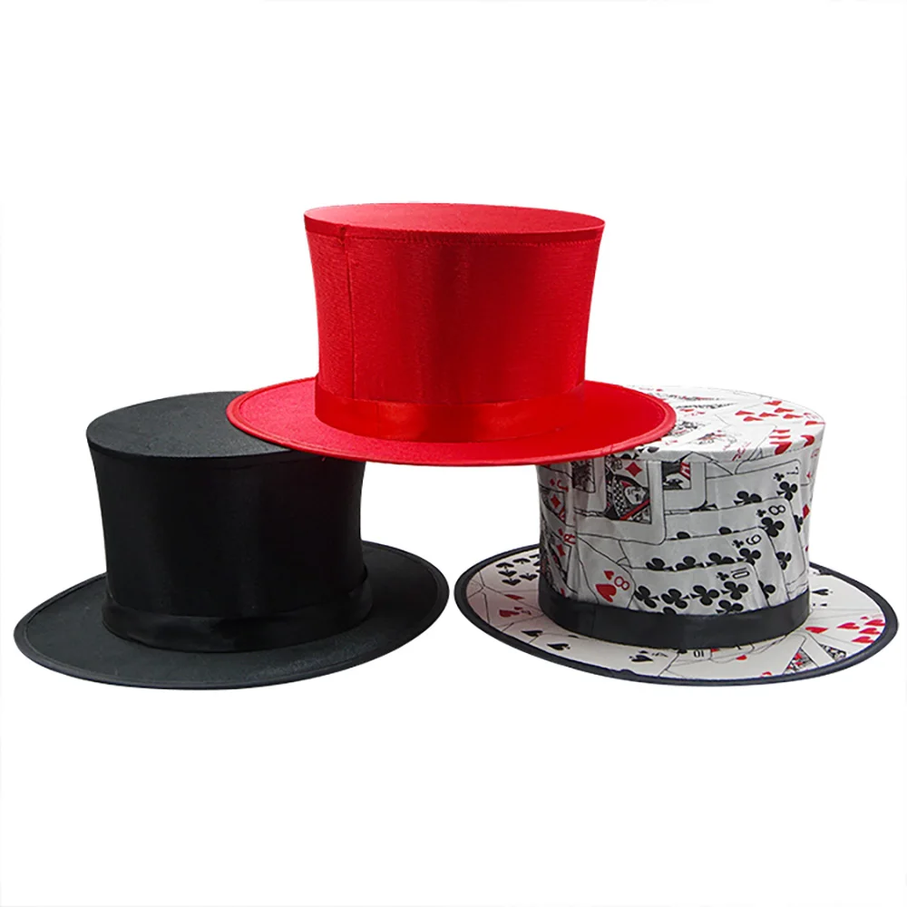 Magic Folding Spring Hat Top Triks Magician Appearing/Vanishing Products Props Gimmick Accessories Stage Comedy | Игрушки и хобби