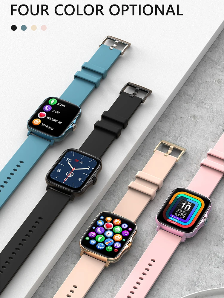 

Smartwatch IP67 Waterproof Wristband 1.69 inch Full Touch Screen Fitness Heart Rate Blood Pressure Sleep Monitor Tracker Bracele