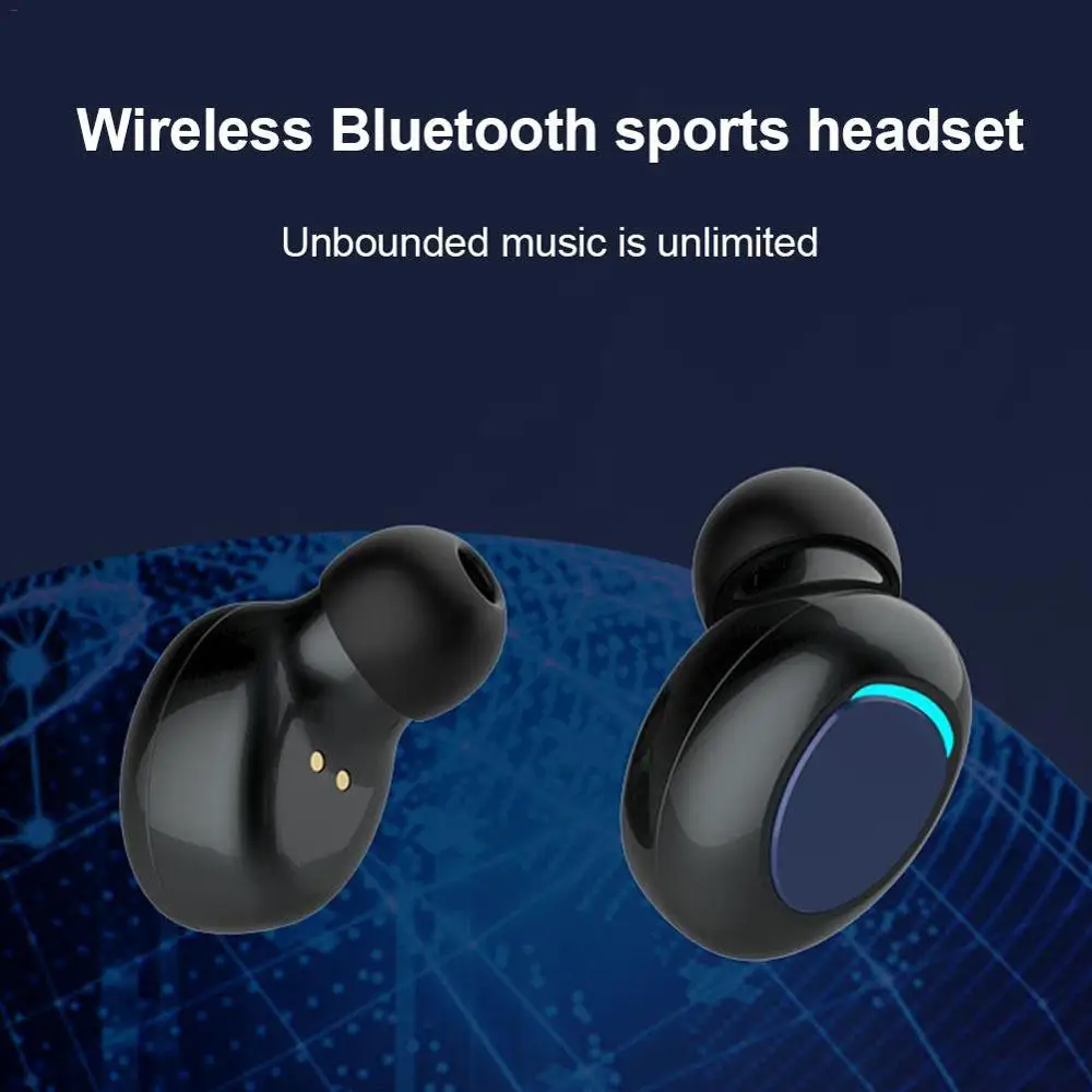 T3S наушники-вкладыши TWS Bluetooth наушники LED Мощность Дисплей True Беспроводной двойной