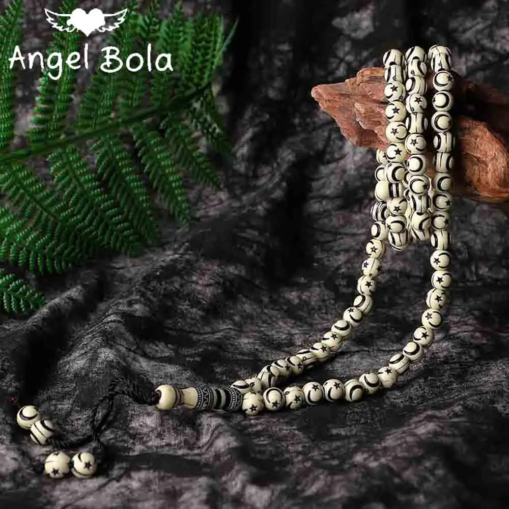 Исламский мусульманский многоцветный с резьбой в виде звезды и луна шаблон Tassel