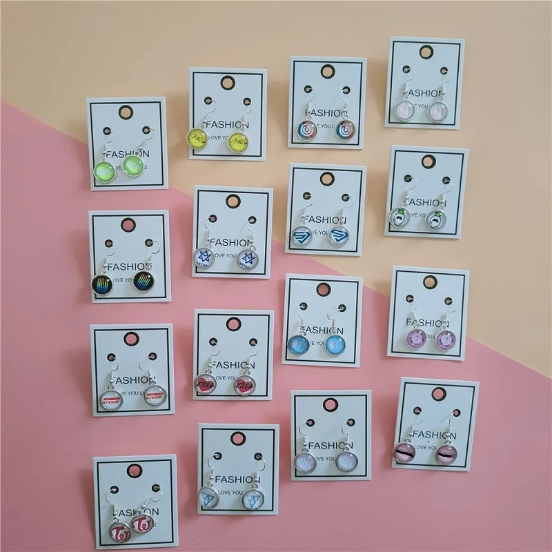 

KPOP Bangtan Boys ATEEZ SJ GOT7 DAY6 Earrings Jewelry SJ ASTRO Peripheral Crystal Earrings