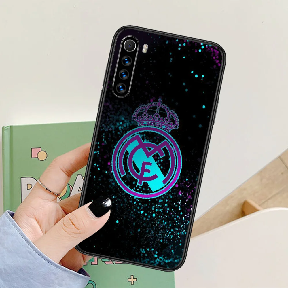 

Real Madrid Club Phone Case For Xiaomi Redmi Note 7 8 8T 9 9S 4X 7 7A 9A K30 Pro Ultra black Coque Soft Prime Trend Shell