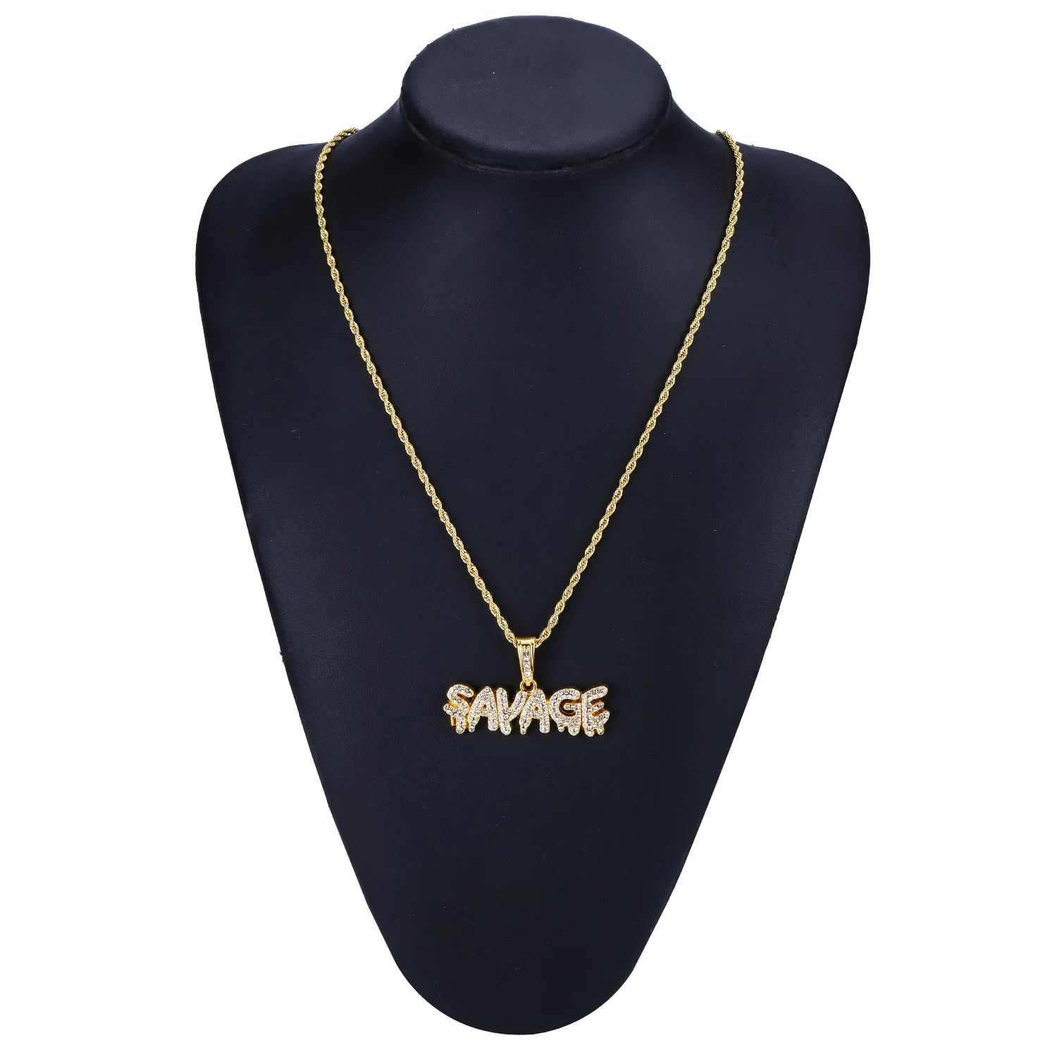 Ожерелье с кулоном в стиле хип хоп из нержавеющей стали|Цепочки| |