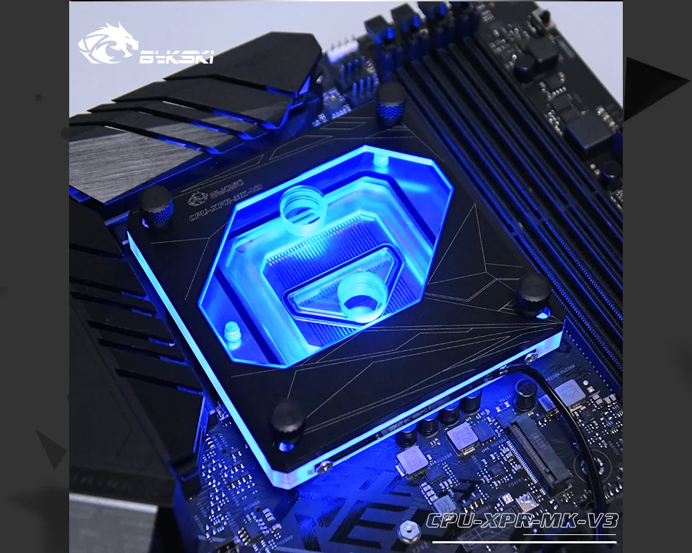 Bykski Процессор-XPR-MK-V3 для Intel Lga115x/2011/2066 Процессор водяное охлаждение блок освещения RBW Системы Microwaterway блок водяного охлаждения I7