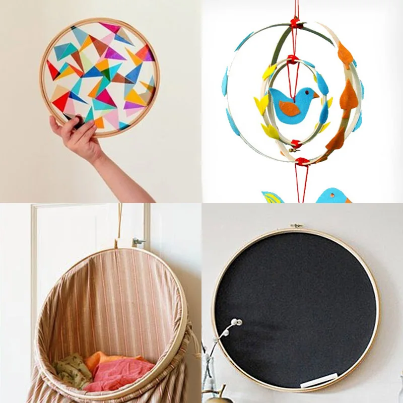 

8 Size 10-30CM Bamboo Frame Embroidery Hoop Ring DIY Needlecraft Cross Stitch Machine Round Loop Hand Household Sewing Tools