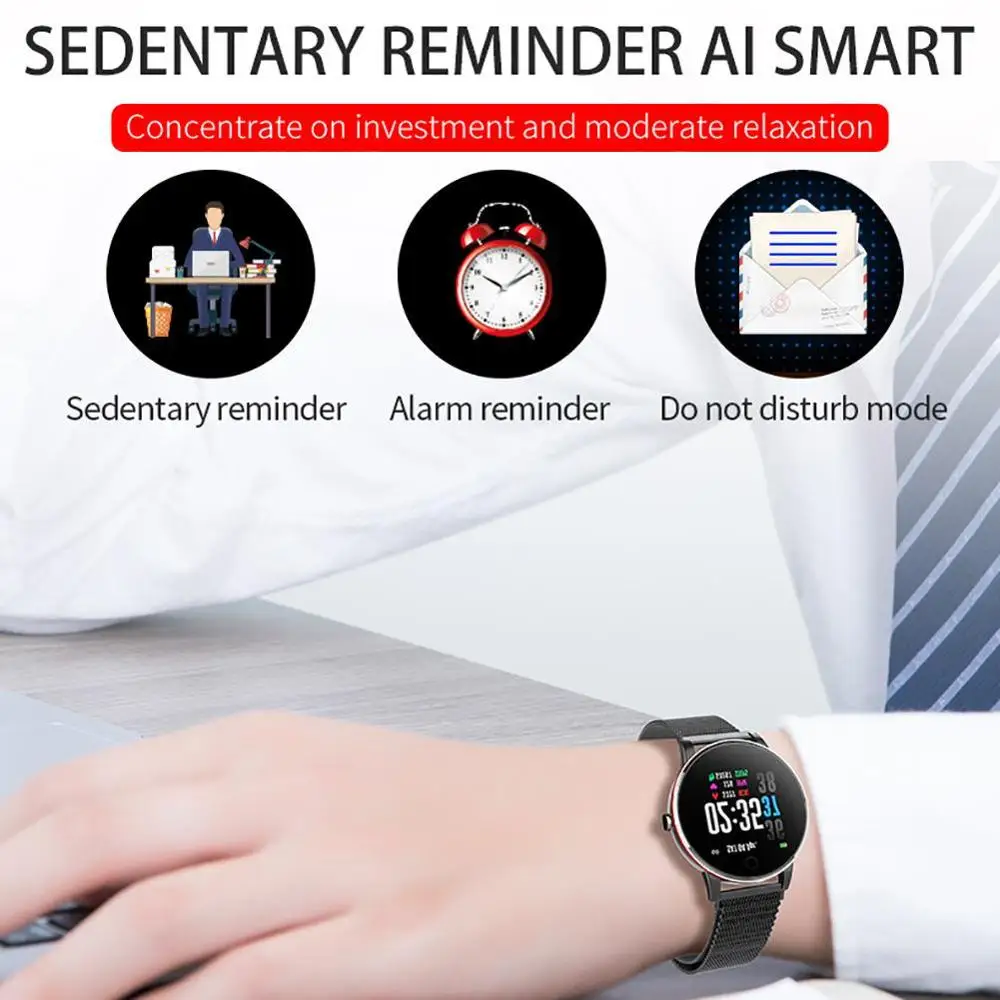 696 Y9 Смарт-часы для мужчин водонепроницаемый тонкий металлический корпус