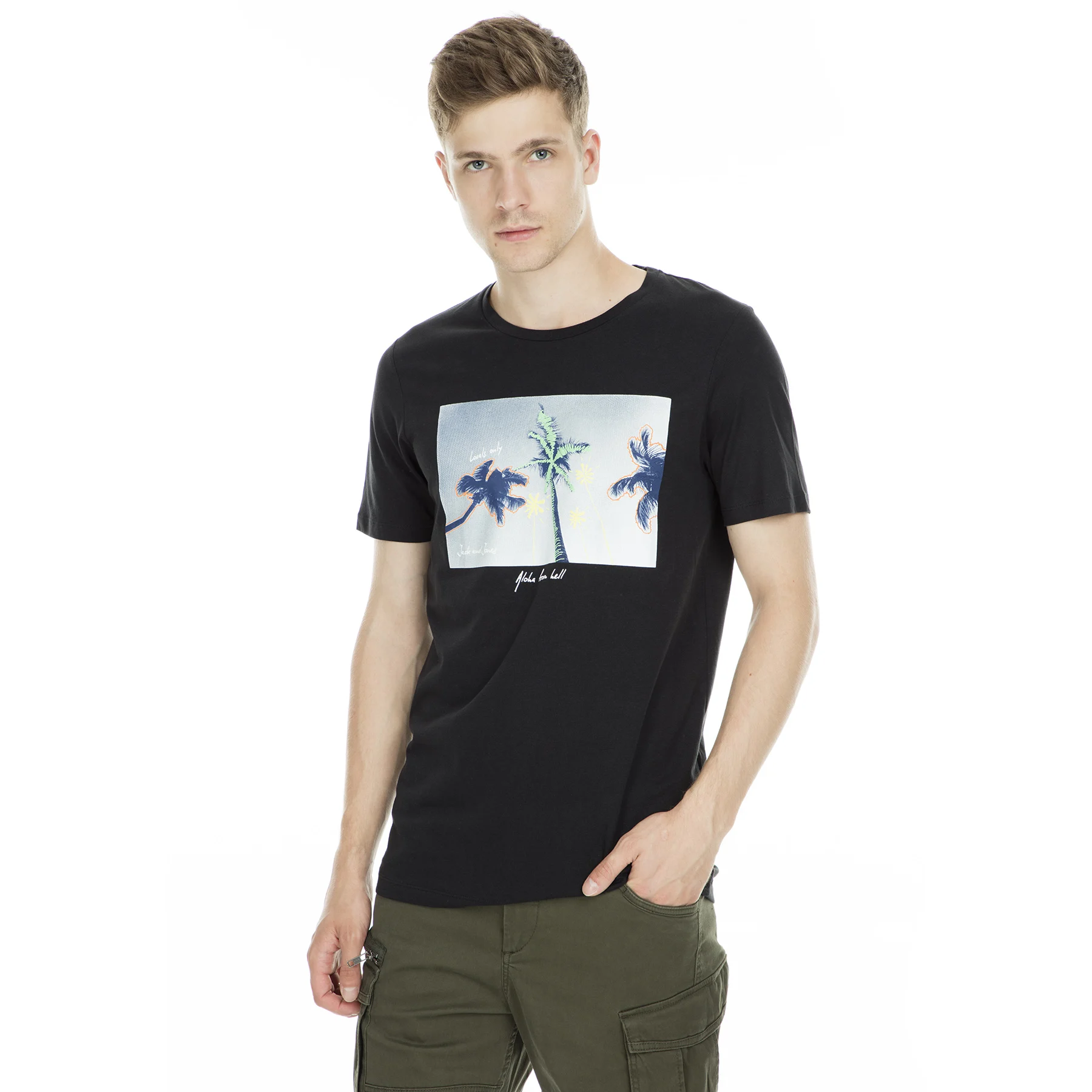 Футболка Jack & Jones Originals мужская повседневная тенниска майка летняя одежда