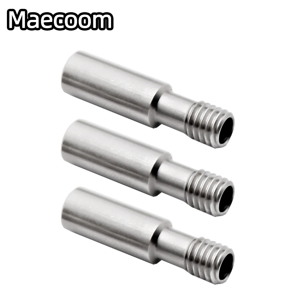 

5pcs Ender3 CR10 Stainless Steel Throat Direct Heat Break Bowden Tube Long Thread 3D Printers Parts For ender5 Reprap 1.75 mm