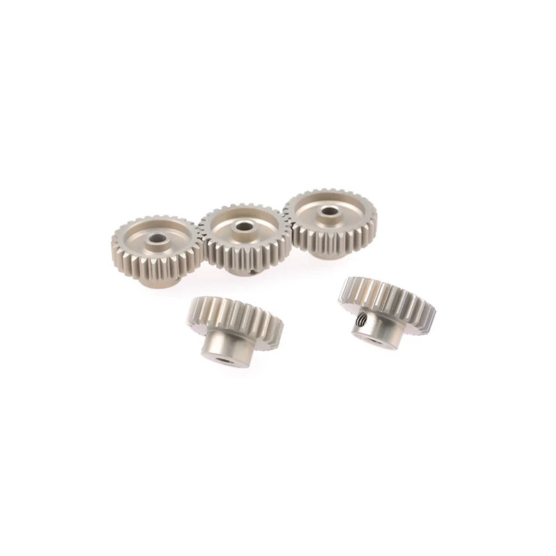 

10 Pcs M0.6 3.175mm Metal Pinion Motor Gear Set for 1/10 RC Car Brushless Motor, 5 Pcs 25-29T & 5Pcs 21-25T