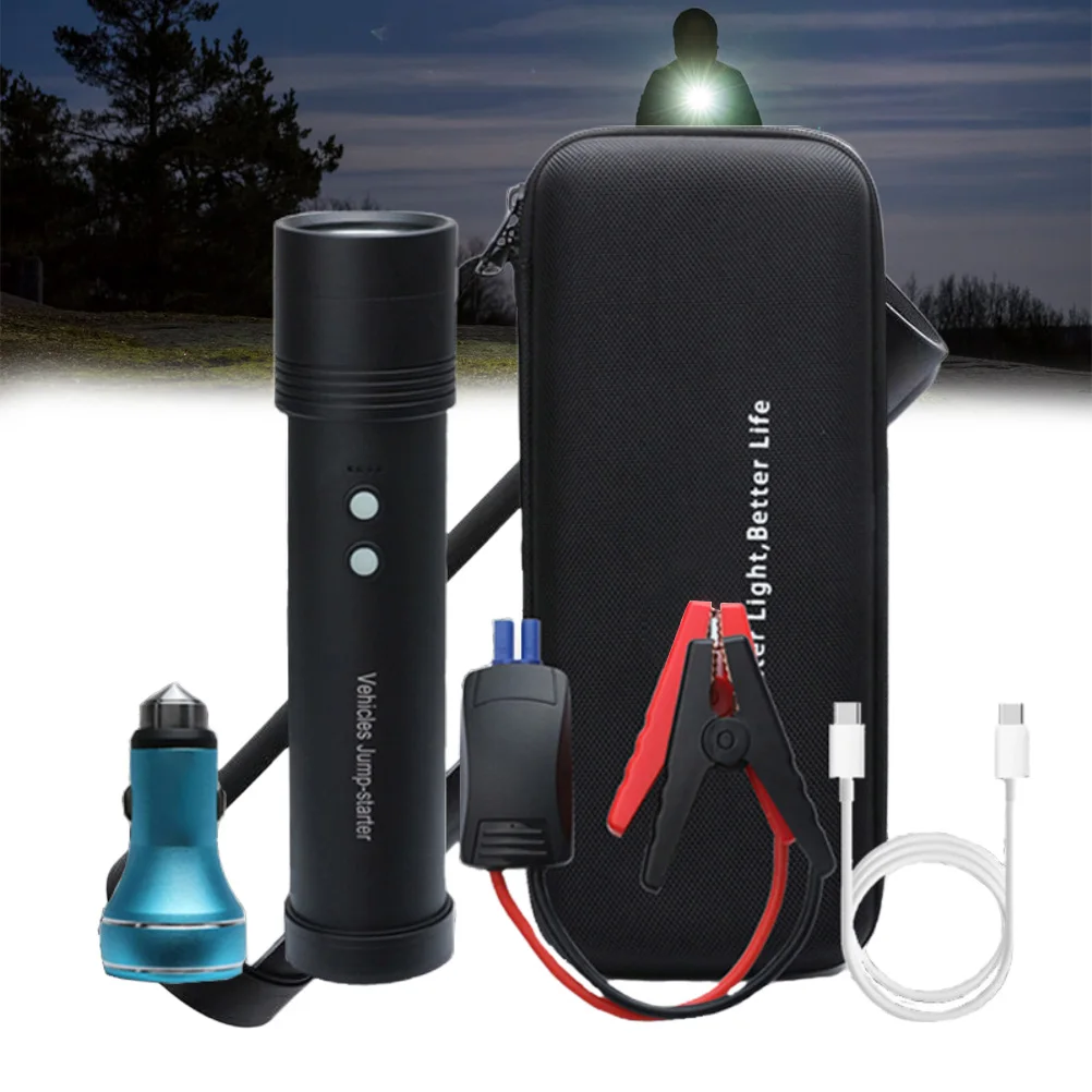 

LED Multifunctional Car Emergency Start Power Supply Flashlight Emergency Light Window Breaker
