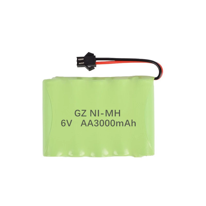 upgrade 6v 3000mah nimh battery charger sets for rc toys cars tank truck robots guns boats aa ni mh 6v rechargeable battery pack free global shipping