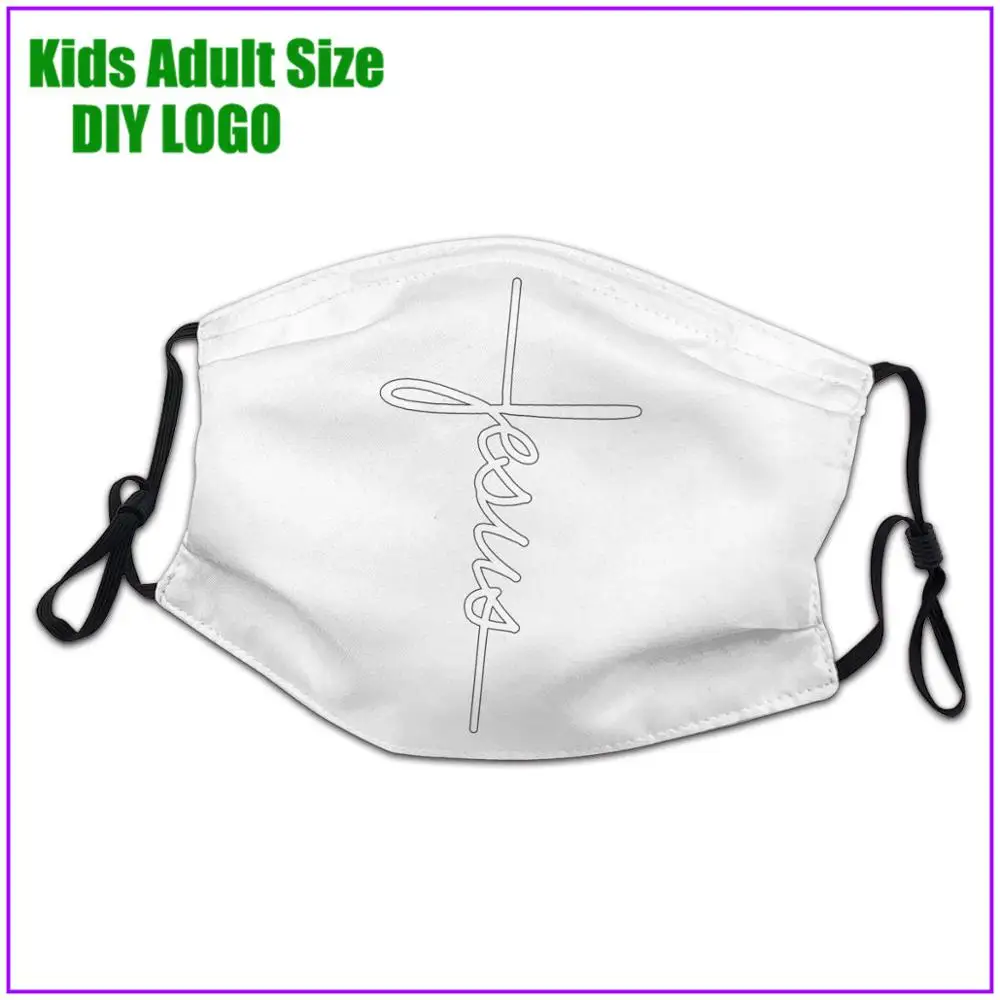 Маска для лица с Иисусом христианским крестом мужчин и женщин Милая Черная