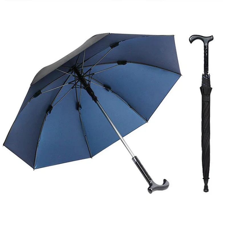 

2021Cane Climbing Umbrella Long Handle Men Umbrella Umbrella Male Non-slip walking stick Male Windproof Umbrellas Rain Gear