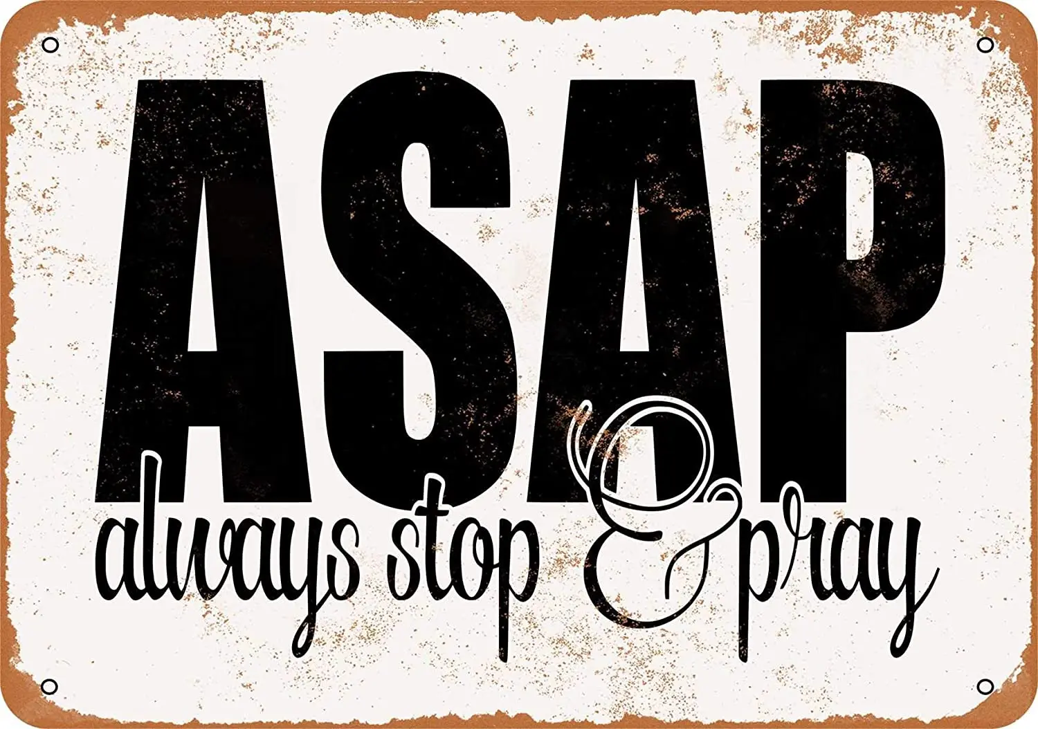 

AIDANDAN, как можно скорее, всегда останавливайтесь и молитесь, старые дизайнерские жестяные знаки, винтажные металлические жестяные знаки для ...