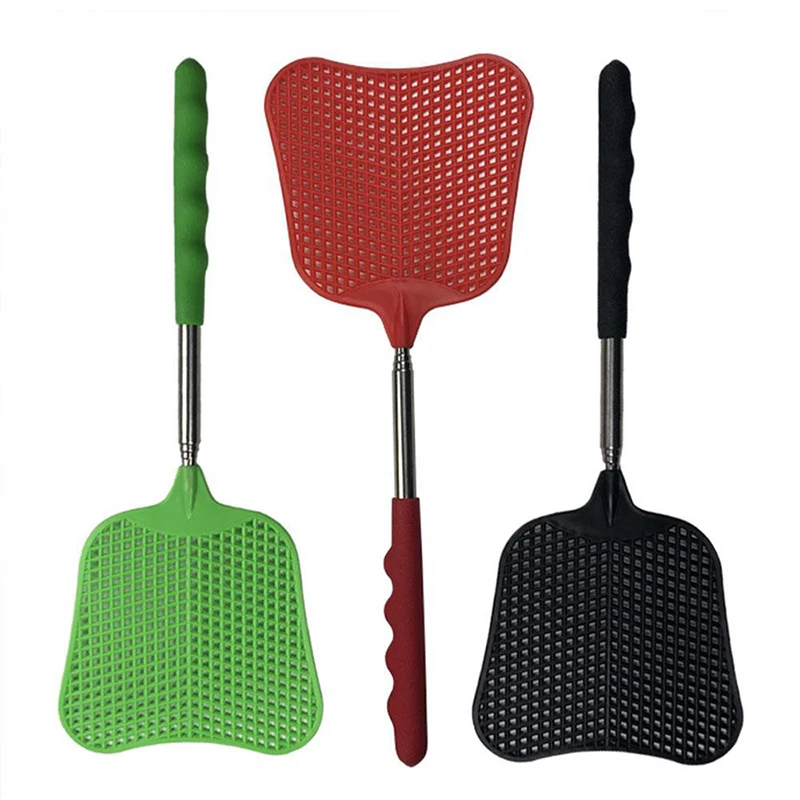 

12cm Banana-Shaped Mosquito and Fly Anti-Fly Plastic Fly Swatter Random Color Household Tool Telescopic Fly Swatter HVR8