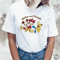 disney womens clothing mouse mickey minnie couple t shirt clothes funny graphic t shirts tops tee shirt femme white large size