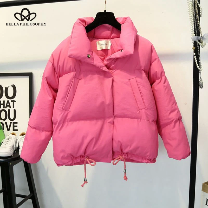 Женская зимняя куртка теплое хлопковое стеганое Женское пальто Casaco Feminino Inverno