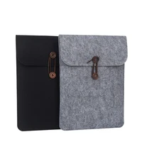wooden button sleeve bag case for ipad pro 10 5 9 7 2017 2018 air 3 2 1 10 2 2019 2020 mini 5 cover wool felt fabric tablet case