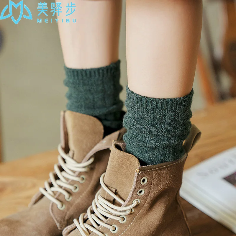 Loose Socks Women's Winter Wool Sock 10 PAIRS PER SET Leisure Women's Thick Socks Wholesale