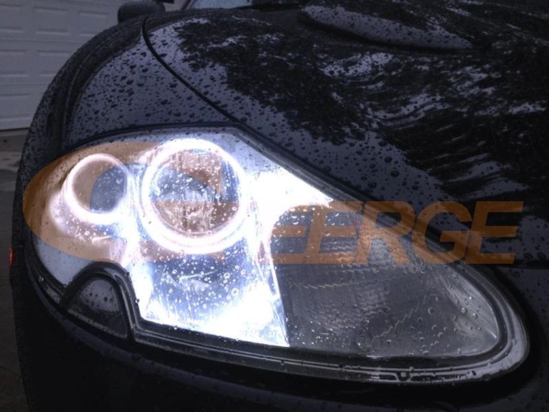 Для Jaguar XK8 XKR X100 1996-2006 отличный ультра яркий COB комплект светодиодов глаза ангела