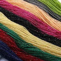 natural spinel faceted beads round loose beads for jewelry making needlework bracelet diy strand 23mm