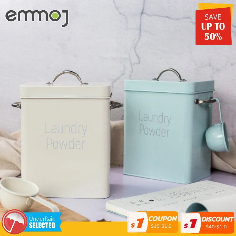 Стиральный порошок металлический контейнер для хранения домашнего
