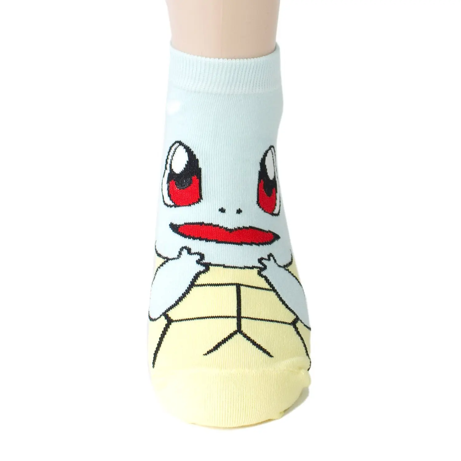 

Colorful Women's Slipper Harajuku Cartoon Pokemon Kawaii Short Character Duck Cute Fashion Patterend Ankle Socks for Girl