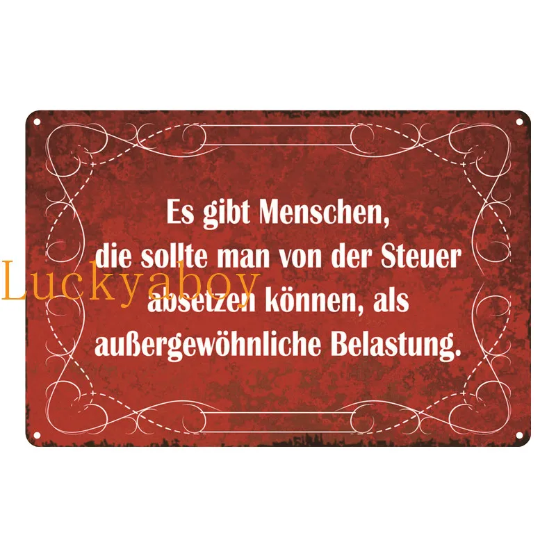 

Beer Wine Plaque Metal Tin Sign Bar Pub Club Wall Decor Iron Painting Decorative Plate Vintage German Retro Rectangle