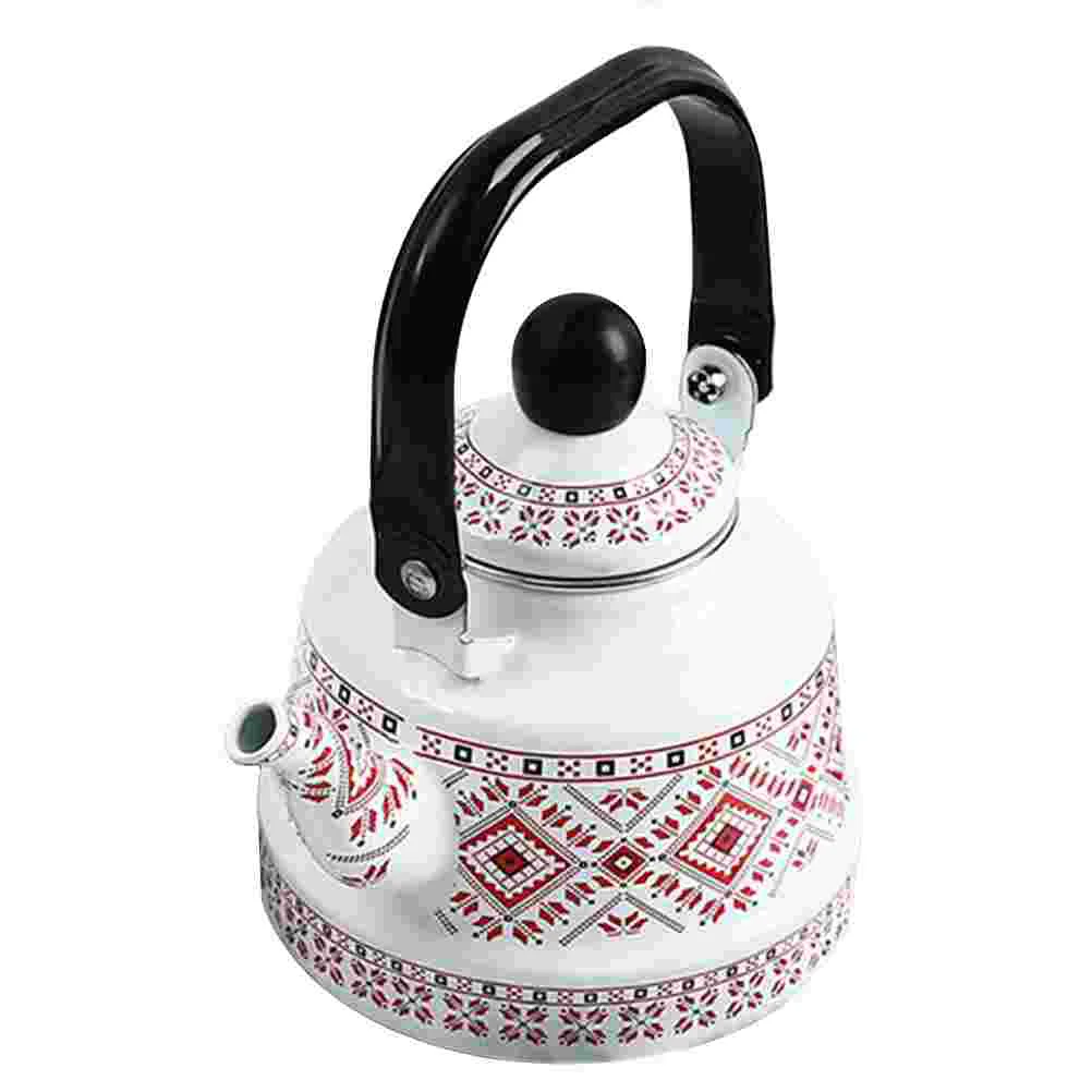 

1pc Tea Kettle Kitchen Teapot Practical Enamel Teapot Decorative Teapot