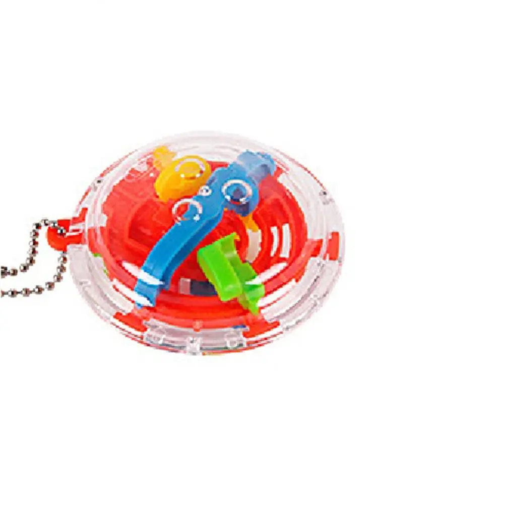 36 барьеры мини 3D шар-лабиринт магический головоломка брелок с игрушкой цепи