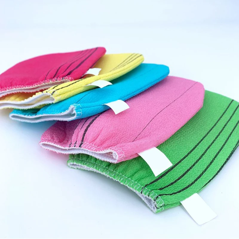 

4pcs/Lot Portable Wash Bath Brush Ahower Towel Korean Exfoliating Bath Washcloth Body Acrub Adult Washing Clean Exfoliate Towel