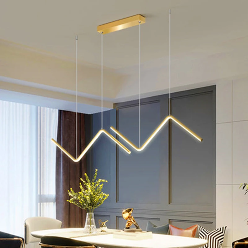 

Led Chandeliers Nordic Minimalist Style Living Dining Room Kitchen Bar Pendant Lamps Home Design Interior Decoration Lighting