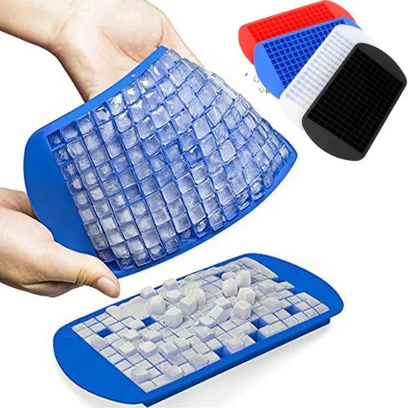 

Ice Cube Tray 160 Grids 24x12 cm Silicone Fruit Ice Cube Maker DIY Creative Small Ice Cube Mold Square Shape Kitchen Tools
