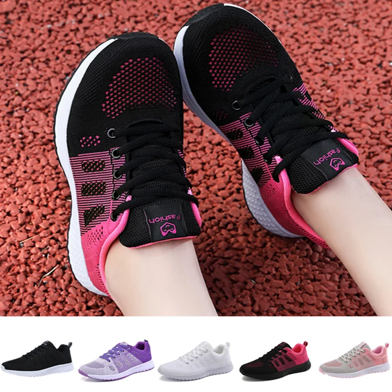 

Xiaomi Sport Shoes Women Sneaker Light Casual Ladies Shoe Flats Lace-Up Mesh Breathable Female Zapatillas De Deporte Para Mujer