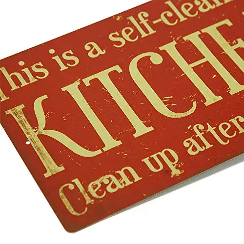 

Decor Funny Kitchen Metal Sign Kitchen Decor Tin Sign 12" x 8"