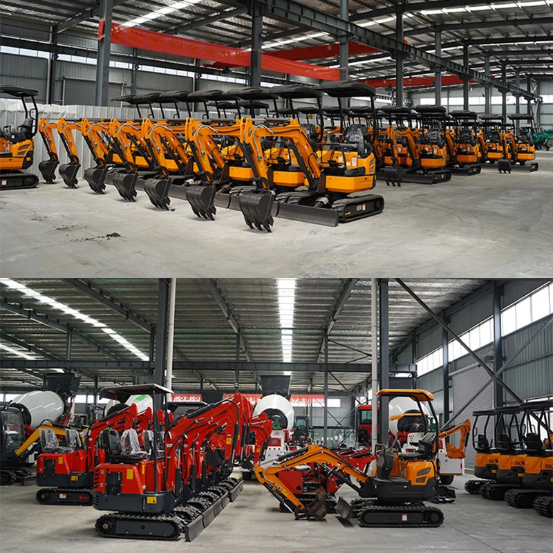 1 Ton 2 Powerful Mini Excavator Digging Machine Cheap Small Digger With Trailer Price for Sale | Инструменты