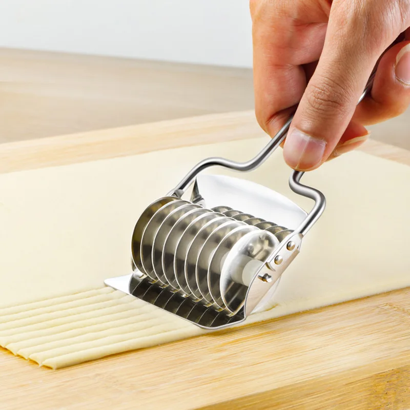 

Kitchen vanilla noodle cutter Stainless steel manual noodle cutting device Chive cutting all-steel kitchen gadget