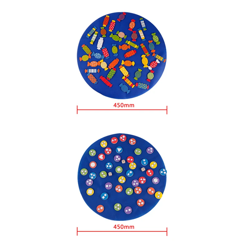 

Table Game Kids Educational Toys Chess Memory Color Shape Matching Game To Find Candy Parent-Child Interaction Toys Child Gift