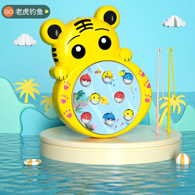 Детские рыболовные игрушки электрическая вращающаяся рыболовная игра