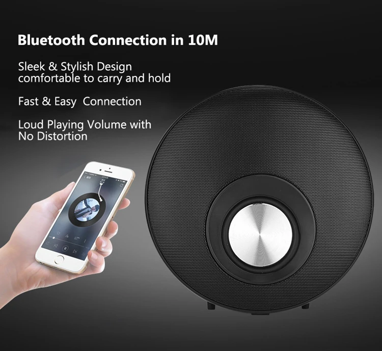 

Новый беспроводной bluetooth-динамик, двойные динамики, большой громкость, сабвуфер, карта, U-диск, FM-радио, может быть подключен в серии