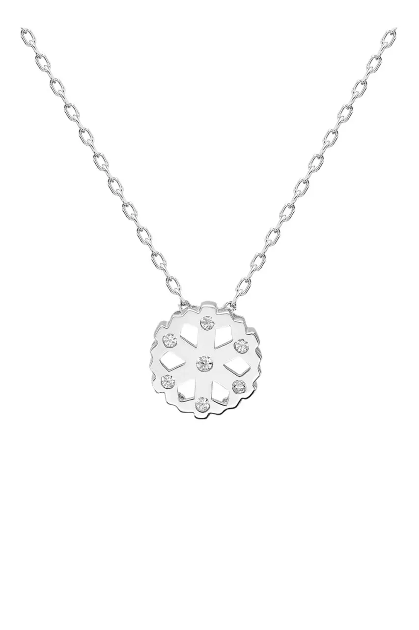 

Сертифицированная Серебряная Подвеска Swarovski циркониевая Снежинка 925 пробы