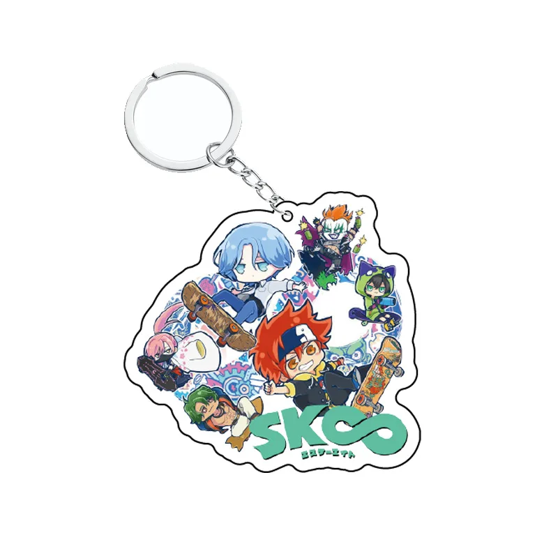 

Anime SK8 The Infinity Keychain MIYA Reki Kyan Langa Hasegawa Cherry Blossom Acrylic Pendant Keyrings Cosplay Gifts Accessories
