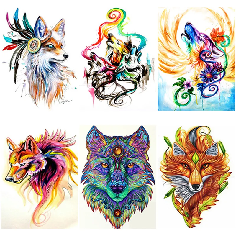 

DIY 5D Diamond Painting Wolf Diamond Embroidery Owl Animal Cross Stitch Mosaic Rhinestones Full Round Drill Art Home Decor Gift