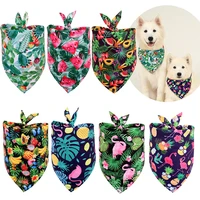 summer fruit tropical style dog bandana cat neck scarf polyester cute classic casual small puppy dogs bibs towel pet accessories