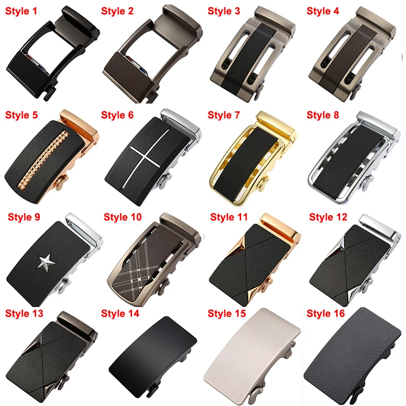 CETIRI Famous Brand Automatic Belt Buckles Fit 3.5cm Leather Belt Men Waistband Ratchet Belt Buckle Without Strap